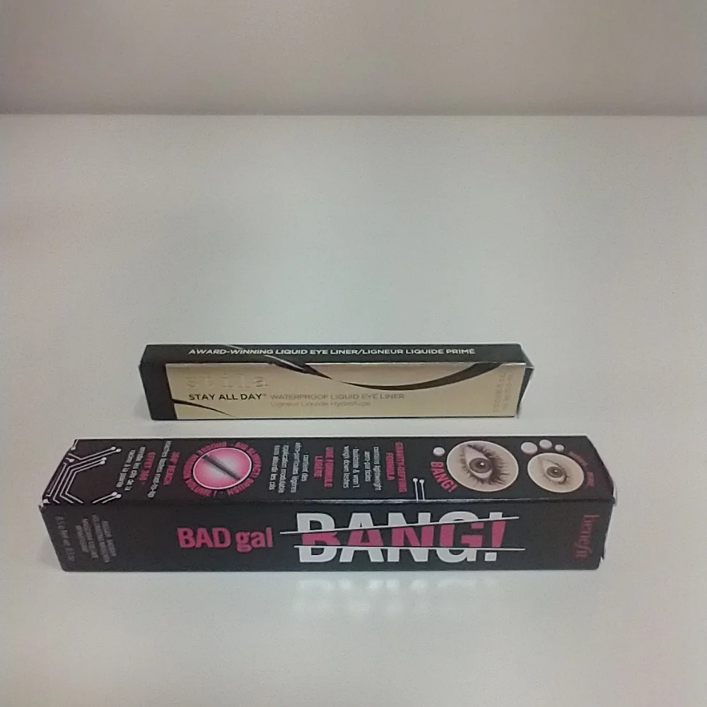 Benefit BAD gal BANG Volumizing Mascara &Black&Stila Stay All Day Eye Liner